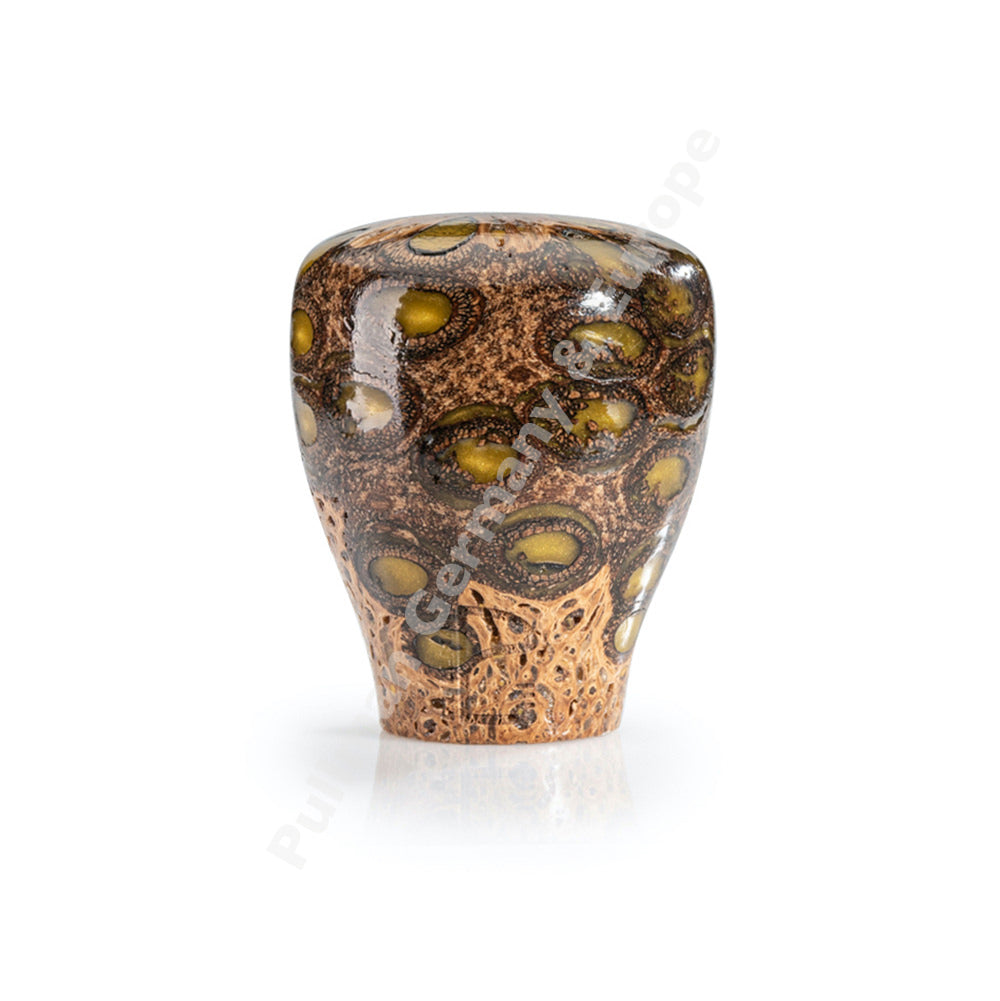 Tamper BigStep LITE | Banksia Pine & Resin | Yellow