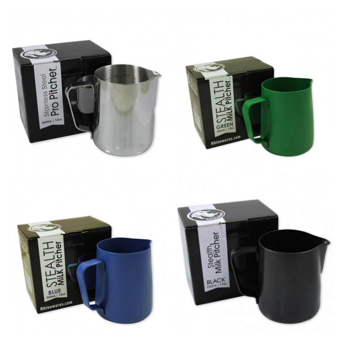 Rhino Stealth Milk Pitcher 12oz/360ml